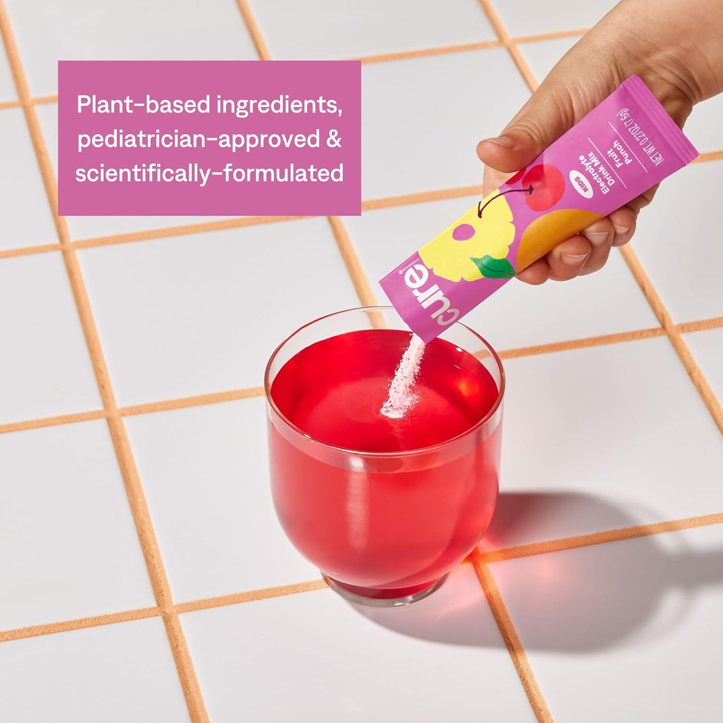 Plant-Based Kids Electrolyte Drink Mix for Rehydration | Pediatrician Formulated | No Added Sugar, Non-GMO, Gluten-Free | Fruit Punch Flavor | 6 Packets - BoostGo Australia