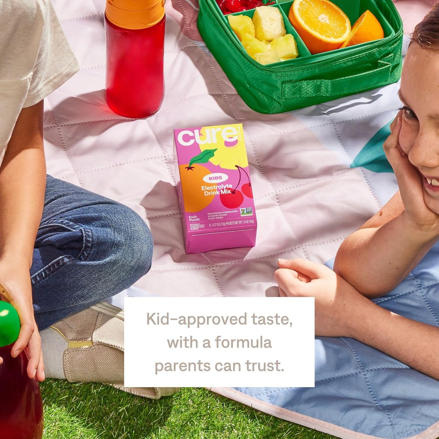 Plant-Based Kids Electrolyte Drink Mix for Rehydration | Pediatrician Formulated | No Added Sugar, Non-GMO, Gluten-Free | Fruit Punch Flavor | 6 Packets - BoostGo Australia