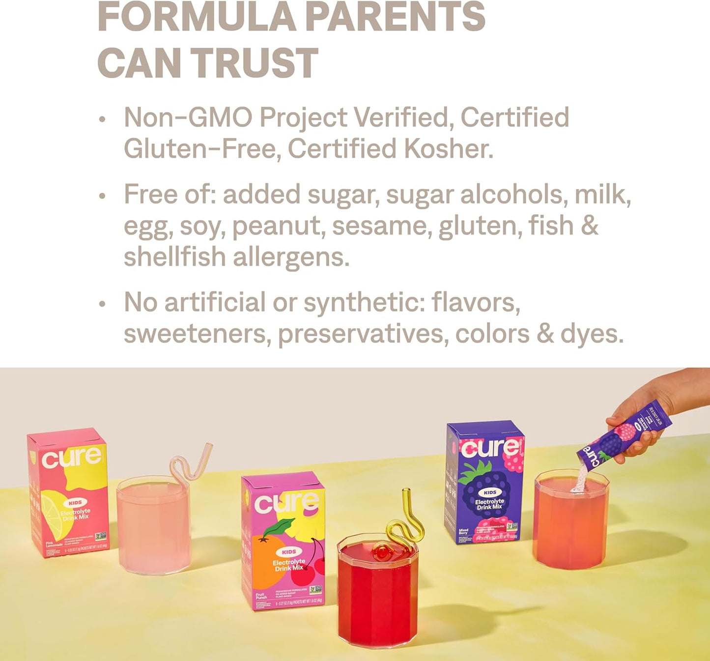 Plant-Based Kids Electrolyte Drink Mix for Rehydration | Pediatrician Formulated | No Added Sugar, Non-GMO, Gluten-Free | Fruit Punch Flavor | 6 Packets - BoostGo Australia