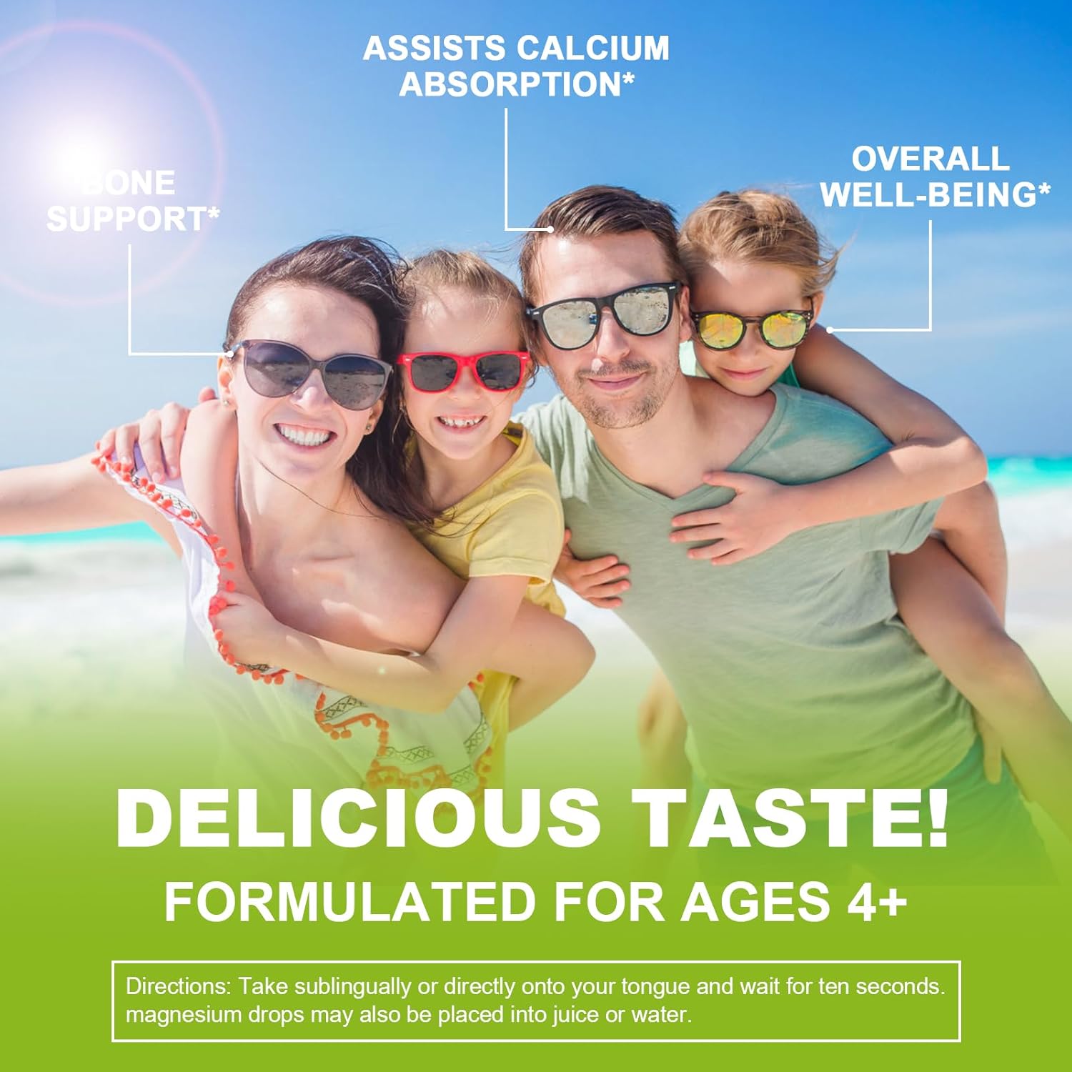 Plant-Based Liquid Calcium Magnesium Zinc Supplement with Vitamin D3, K2, and Vitamin C | Supports Heart and Bone Health | Gluten-Free, Sugar-Free | 30 Servings - Lemon Flavor