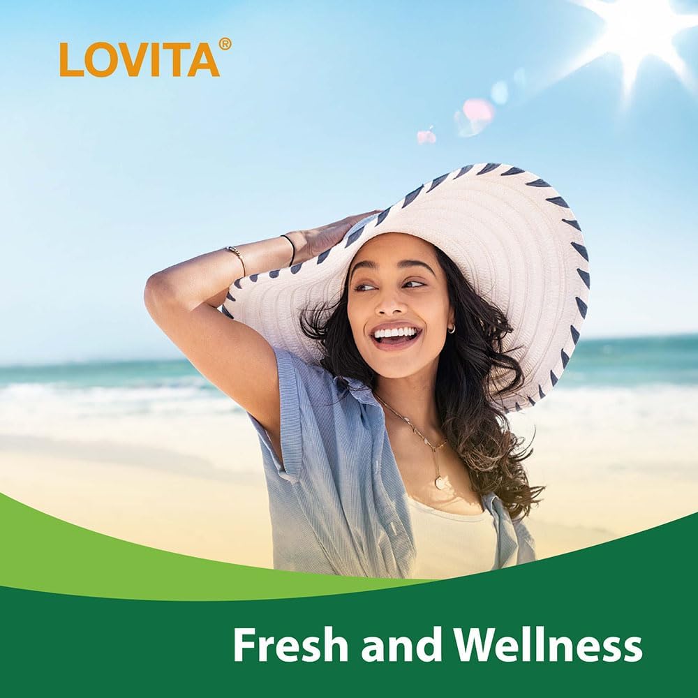 Plant-Based Lovita Algae Omega-3 Softgels - 1000mg DHA & DPA, Vegan Fish Oil Alternative for Heart & Brain Health - 90 Carrageen-Free Capsules