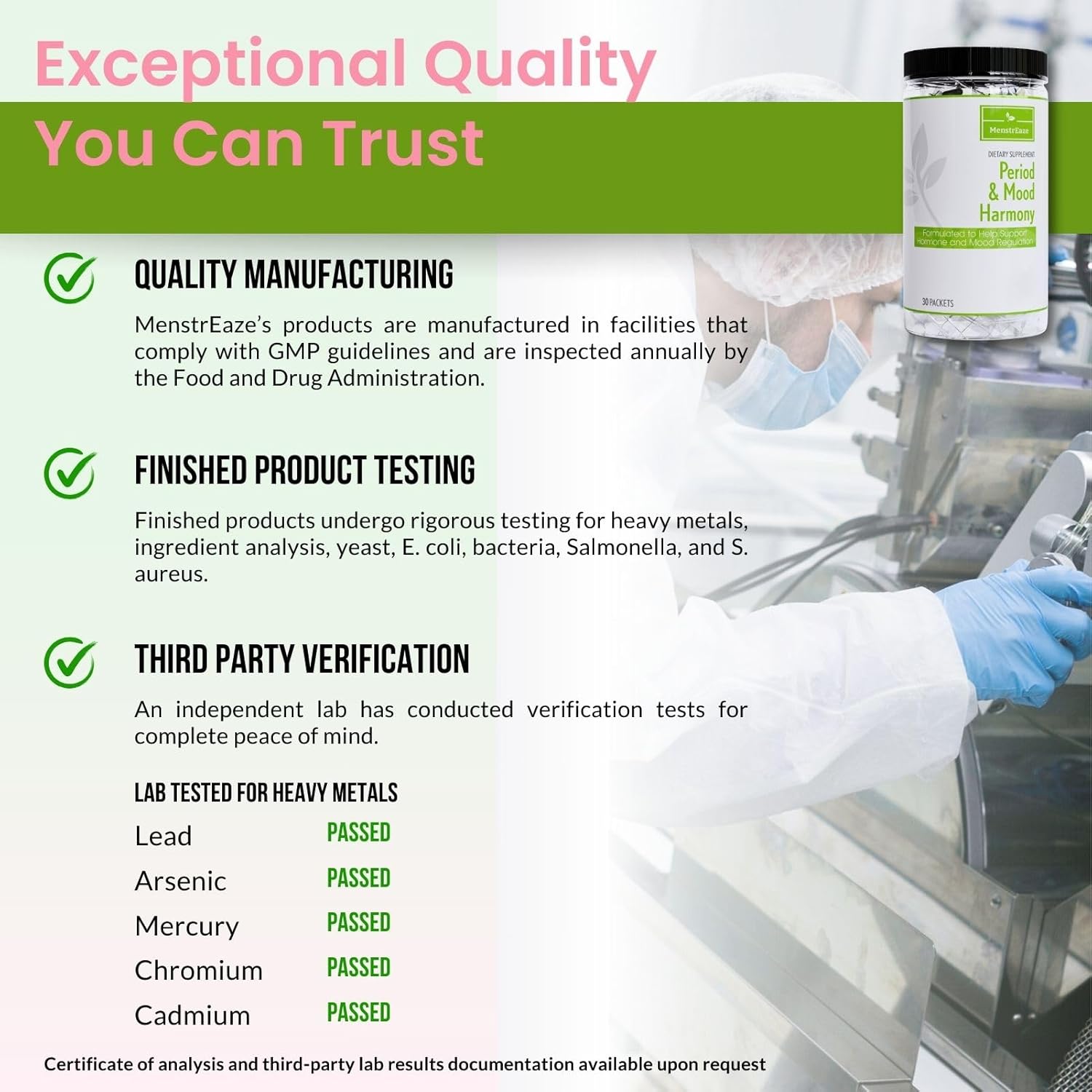 Plant-Based Menopause & PMS Relief Supplement with Magnesium, Black Cohosh, St Johns Wort, Vitex, Ashwagandha & B6 - 30 Servings