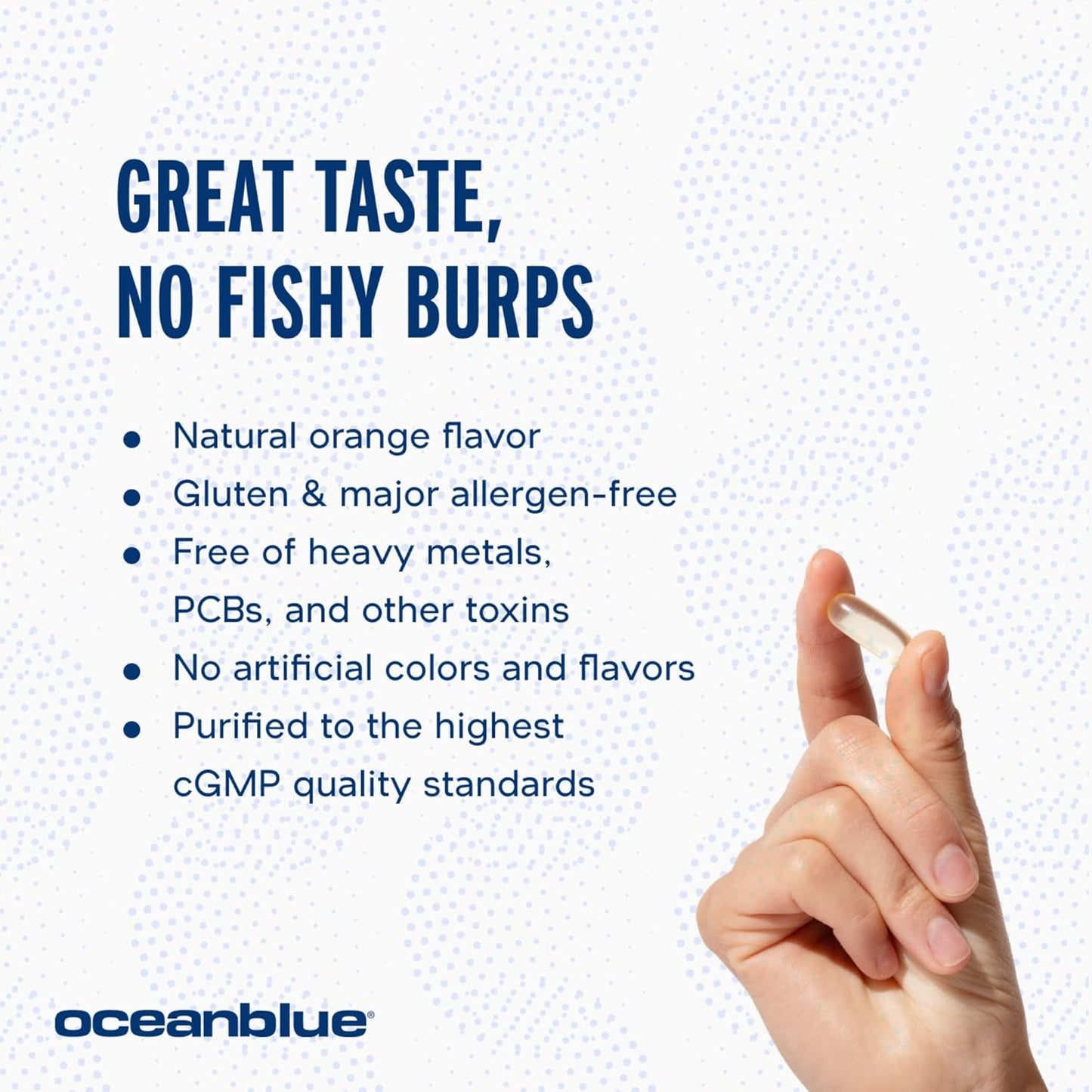 Plant-Based Oceanblue Professional Vegan Omega-3 Supplement - 2 Packs, 1300mg, 60 Servings of High-Potency DHA EPA Algae Oil