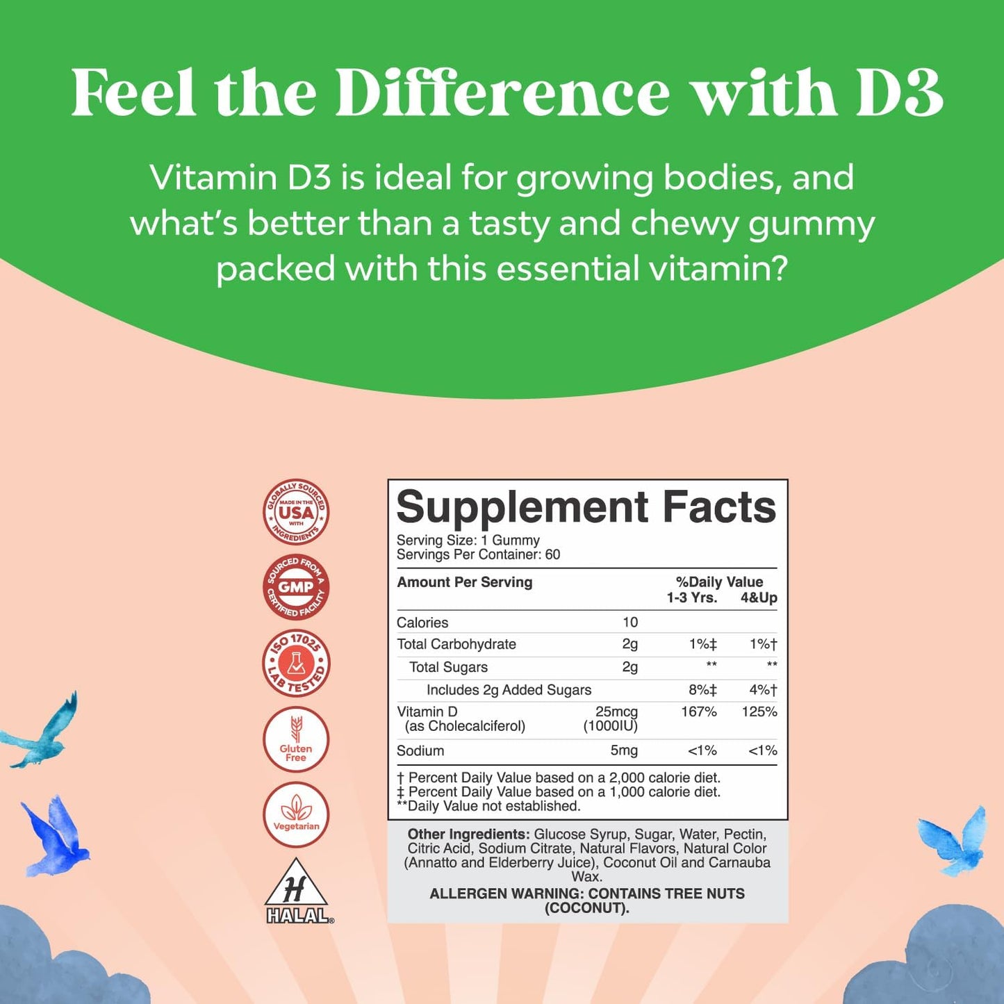 Plant Based Omega 3 and Vitamin D Gummy Bundle for Kids - Vision, Immunity, Focus, Muscle, Teeth, Bone Health - Chewable Immune Support for Toddlers - BoostGo Australia