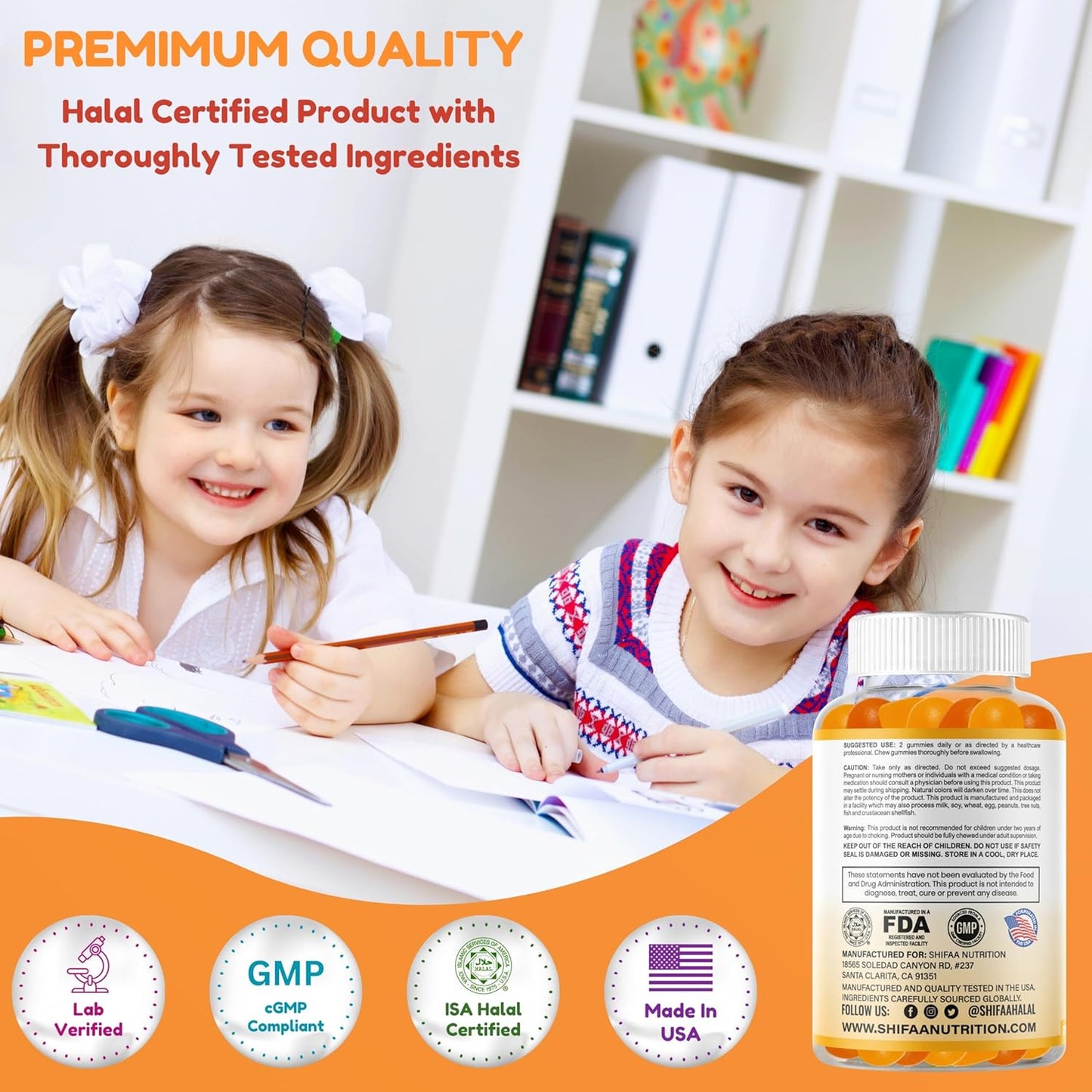 Plant-Based Omega 3 DHA Gummies for Kids - 30 Servings - Gluten Free & Non-GMO Omega 3 Gummies - Brain & Immune Support for Children - BoostGo Australia