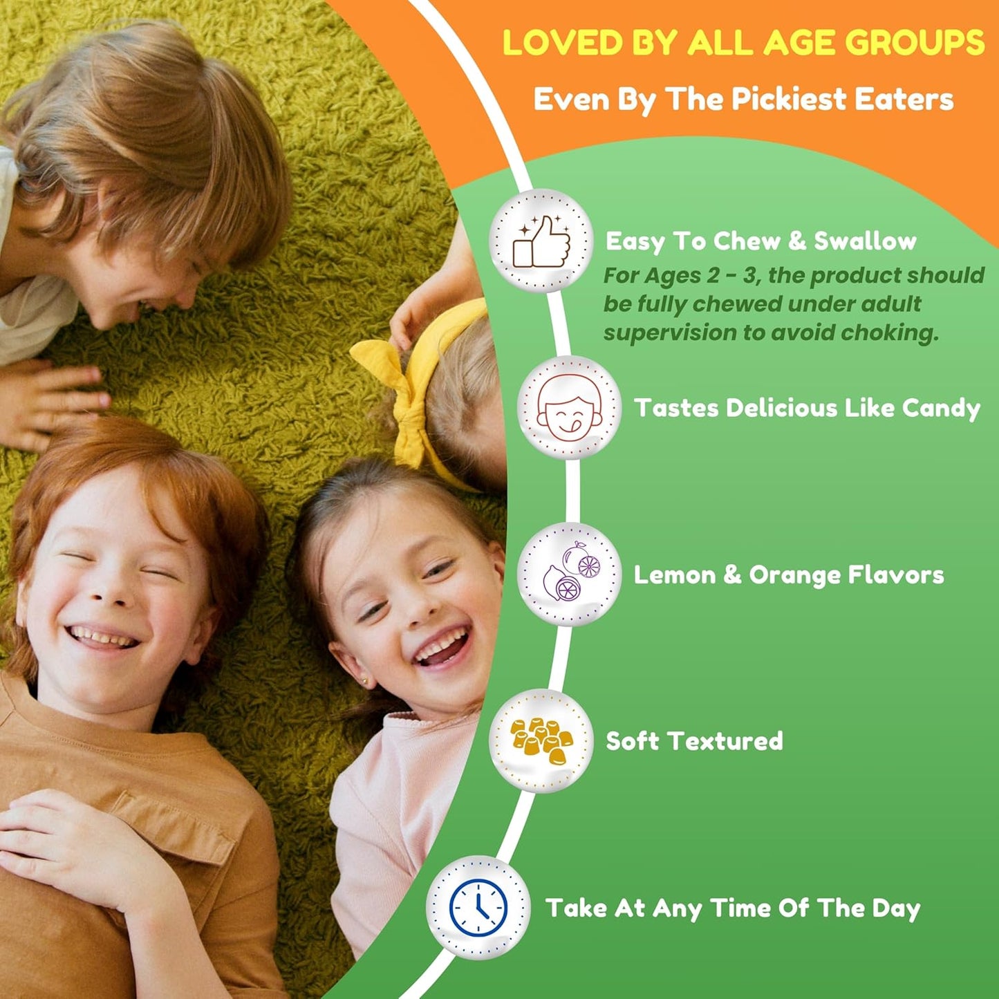 Plant-Based Omega 3 DHA Gummies for Kids - 30 Servings - Gluten Free & Non-GMO Omega 3 Gummies - Brain & Immune Support for Children - BoostGo Australia