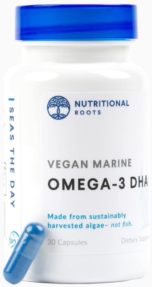 Plant-Based Omega-3 DHA Supplement with Organic Algae, Chia, and Flax Seed - Doctor's Choice, Third Party Tested, 30 Capsules, 1 Month Supply