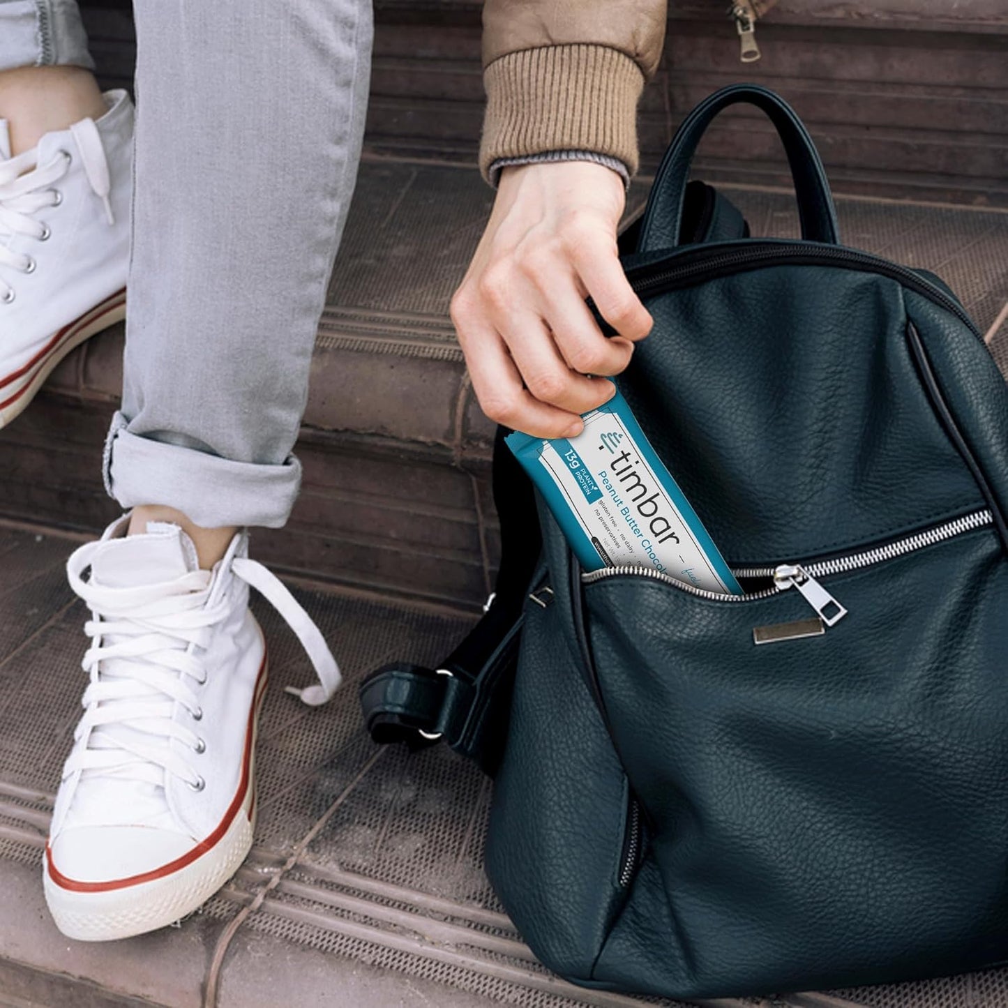 Plant Based Protein Bars, Non-GMO, Gluten Free, Dairy & Egg Free, No Preservatives, 12g Protein Per Bar, 12 Pack Peanut Butter Chocolate Chip