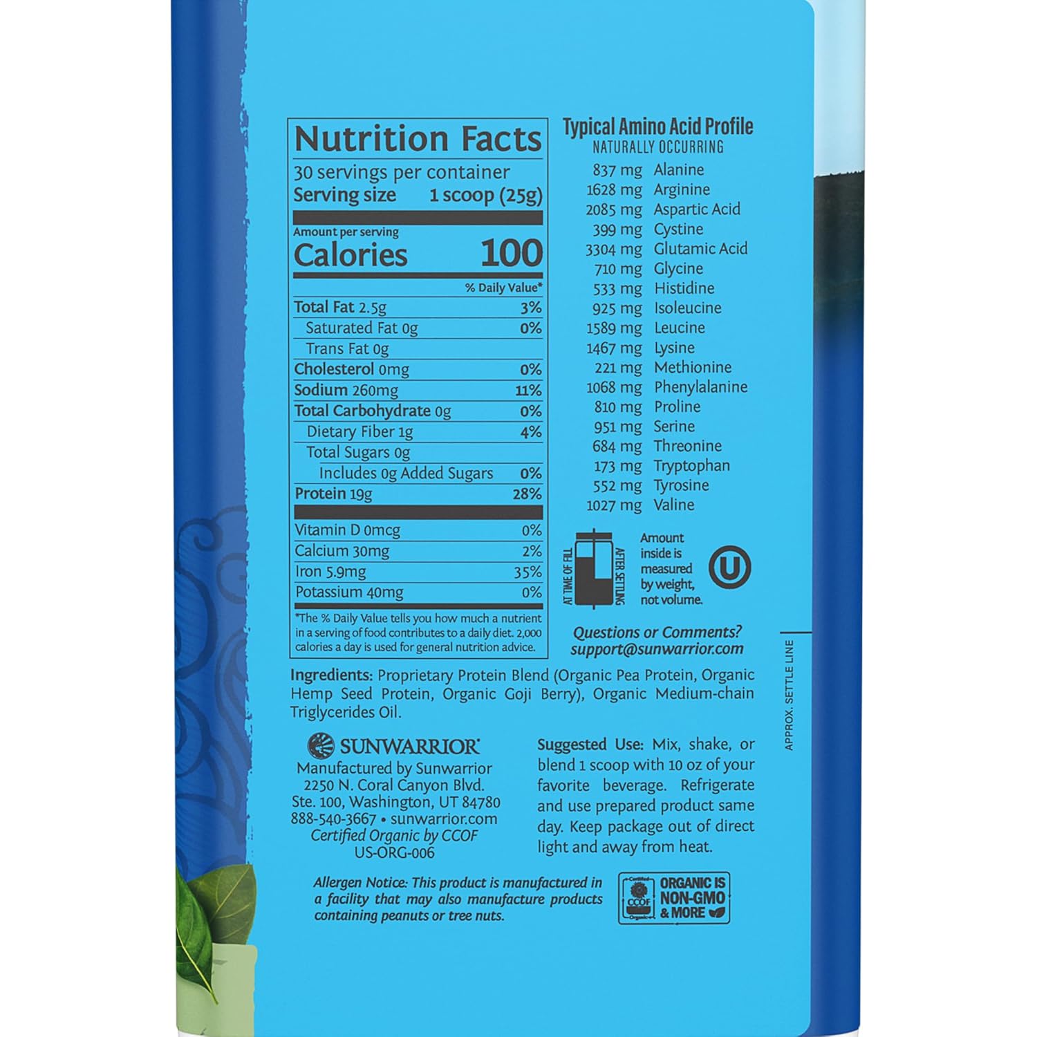 Plant-Based Protein & Collagen Peptide Bundle | Unflavored 30 Servings Protein Powder + 20 Servings Peptide Powder