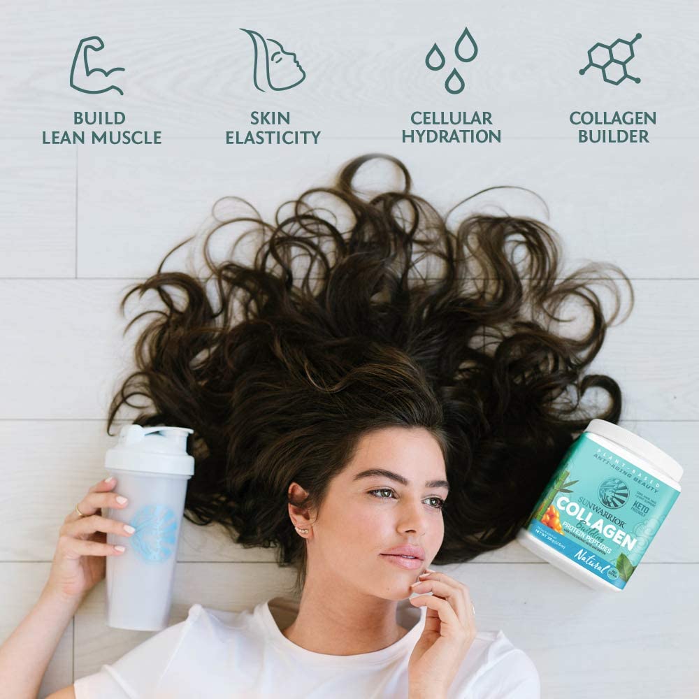 Plant-Based Protein & Collagen Peptide Bundle | Unflavored 30 Servings Protein Powder + 20 Servings Peptide Powder