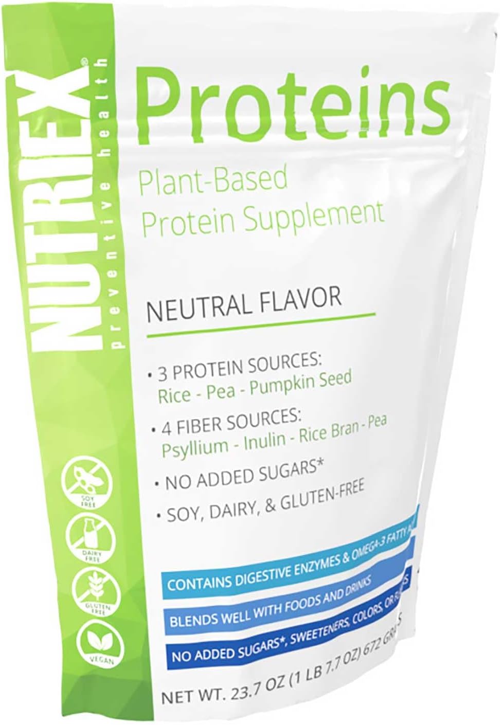 Plant-Based Protein Supplement by Nutriex Proteins - Boost Your Muscle Recovery and Performance