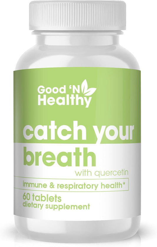 Plant-Based Quercetin Supplement for Immune and Respiratory Health - 60 Tablets to Boost Wellness and Vitality