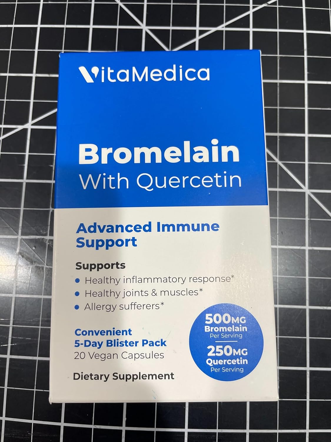 Plant-Based Recovery Bundle: Arnica Gel, Bromelain Blister Pack, and Quercetin | Made in USA by VitaMedica
