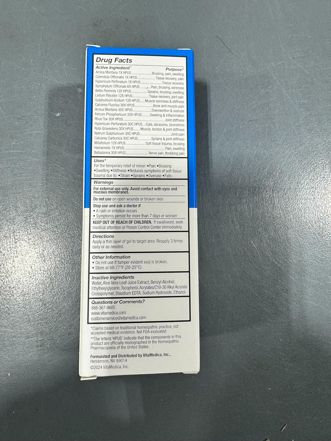 Plant-Based Recovery Bundle: Arnica Gel, Bromelain Blister Pack, and Quercetin | Made in USA by VitaMedica