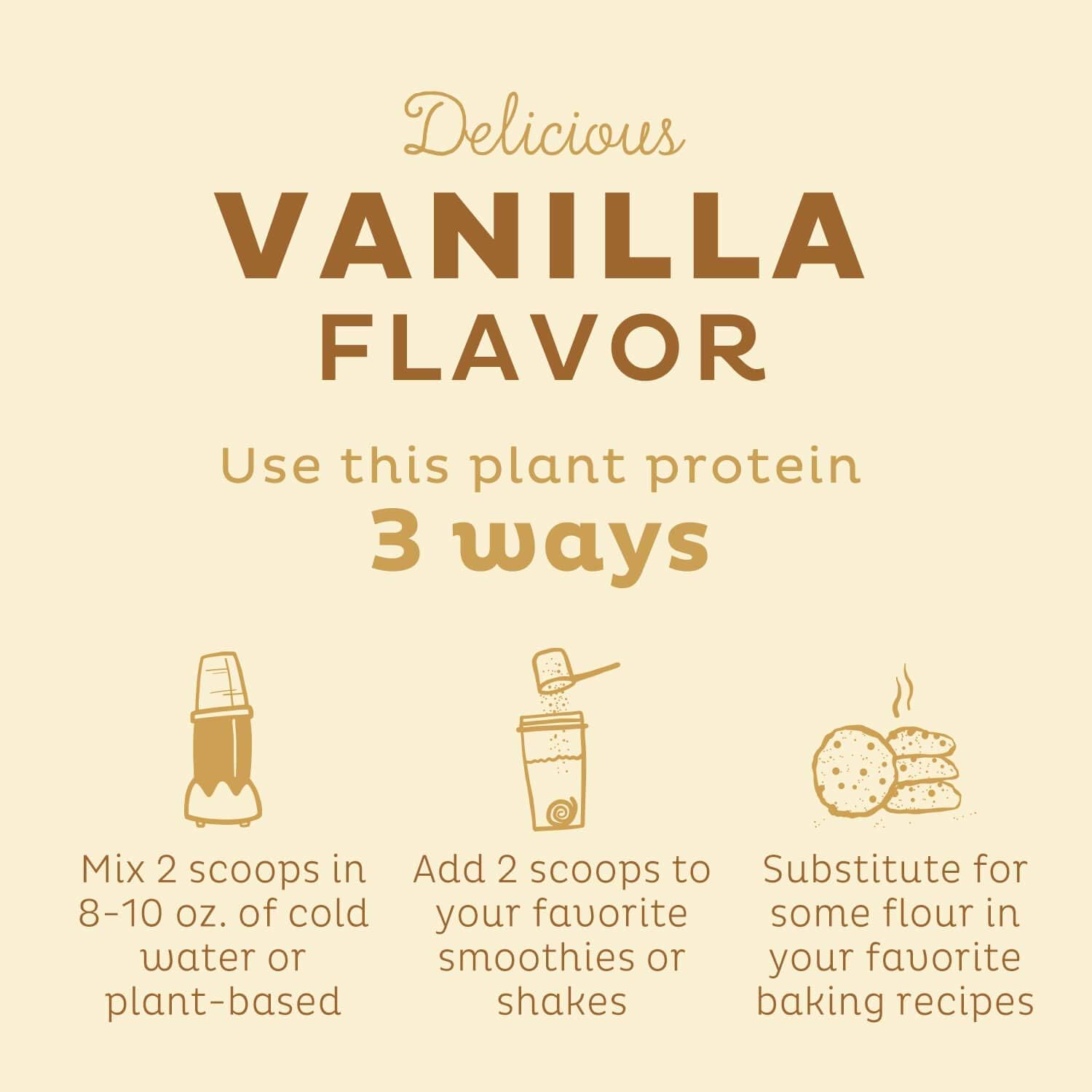 Plant-Based Vanilla Protein Powder, Organic Spirulina, and Greens Bundle for Immunity Boosting