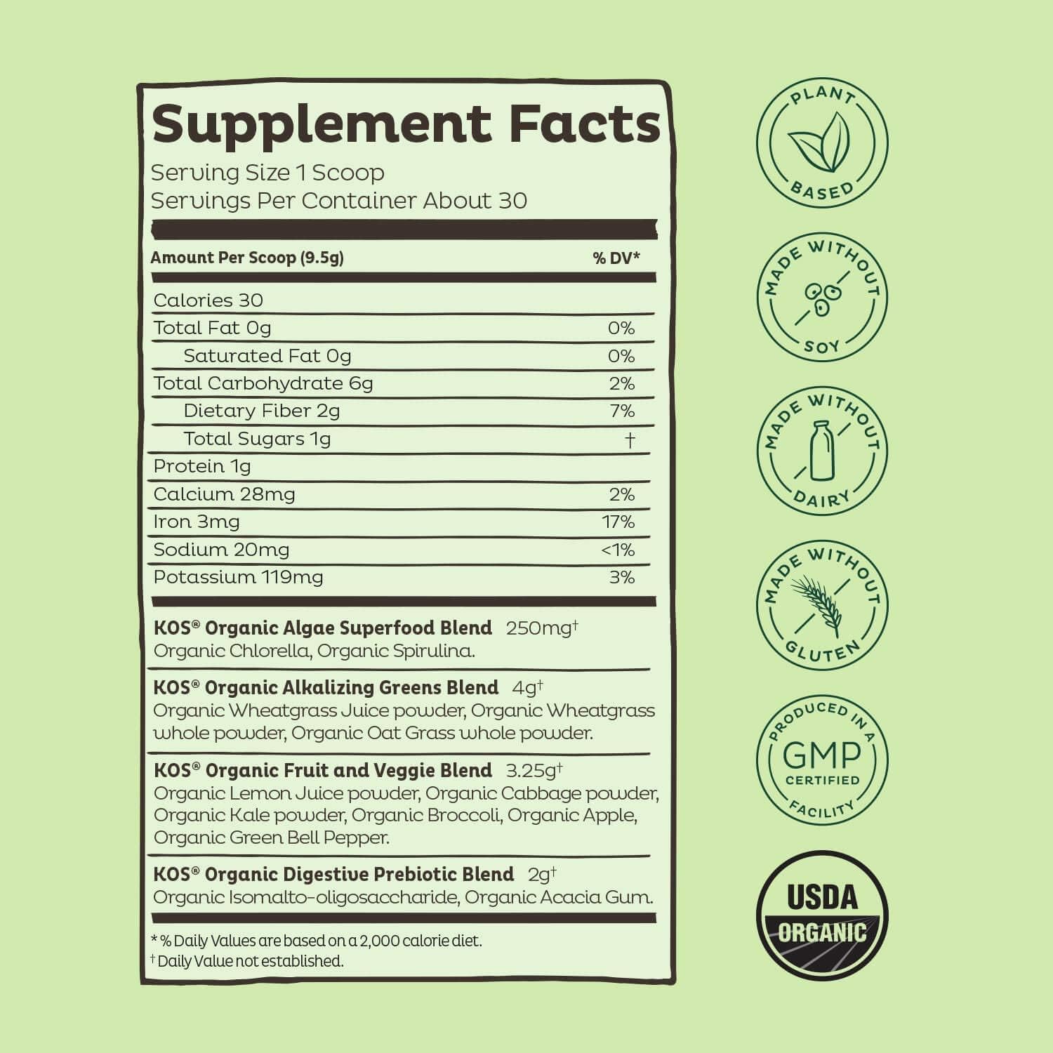 Plant-Based Vanilla Protein Powder, Organic Spirulina, and Greens Bundle for Immunity Boosting