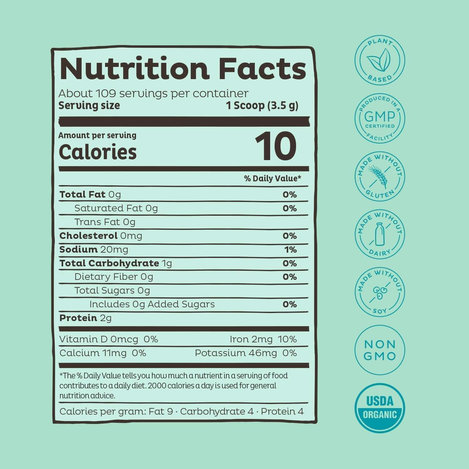 Plant-Based Vanilla Protein Powder, Organic Spirulina, and Greens Bundle for Immunity Boosting