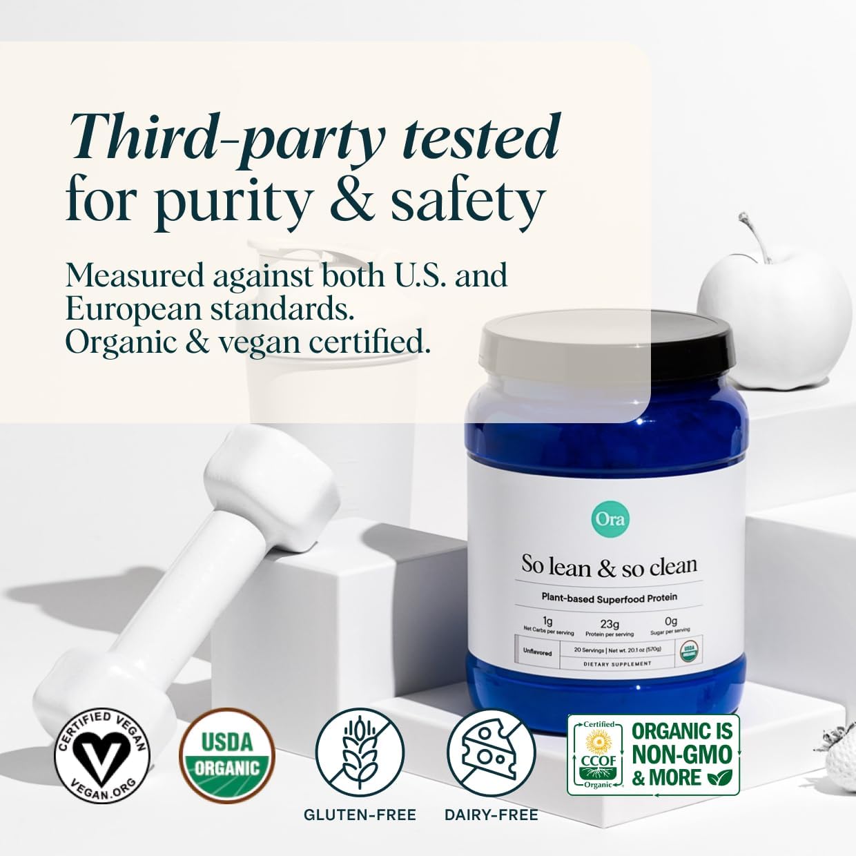 Plant-Based Vegan Protein Powder with 23g of Pea Protein + Superfoods - Unsweetened Formula for Men and Women - 20 Servings, Digestive Enzymes, Keto, Paleo, Gluten and Soy-Free - BoostGo Australia