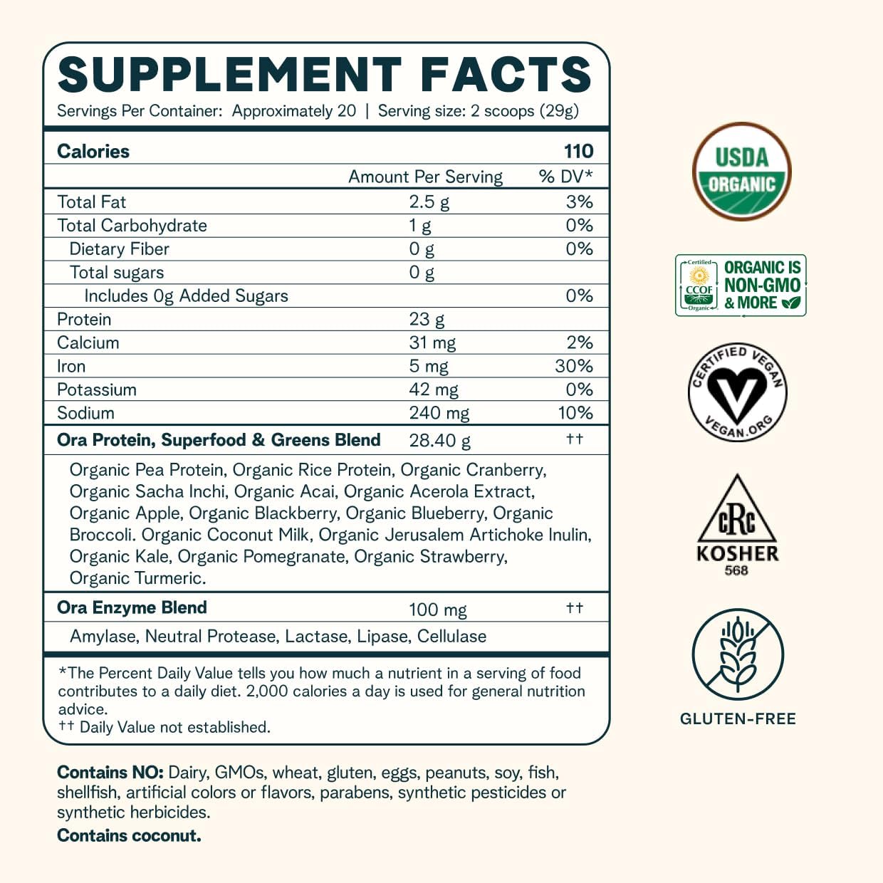 Plant-Based Vegan Protein Powder with 23g of Pea Protein + Superfoods - Unsweetened Formula for Men and Women - 20 Servings, Digestive Enzymes, Keto, Paleo, Gluten and Soy-Free - BoostGo Australia