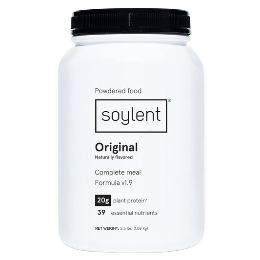 Plant-Based Vegan Protein Powder with 39 Essential Nutrients - Soylent Complete Nutrition Meal Replacement - 36.8oz