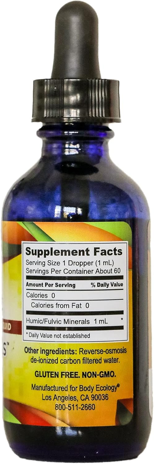 Plant-Derived Trace Mineral Supplement for Immune Support | Body Ecology Ancient Earth Liquid Minerals | Fast-Absorbing Electrolyte Solution | 60 Servings