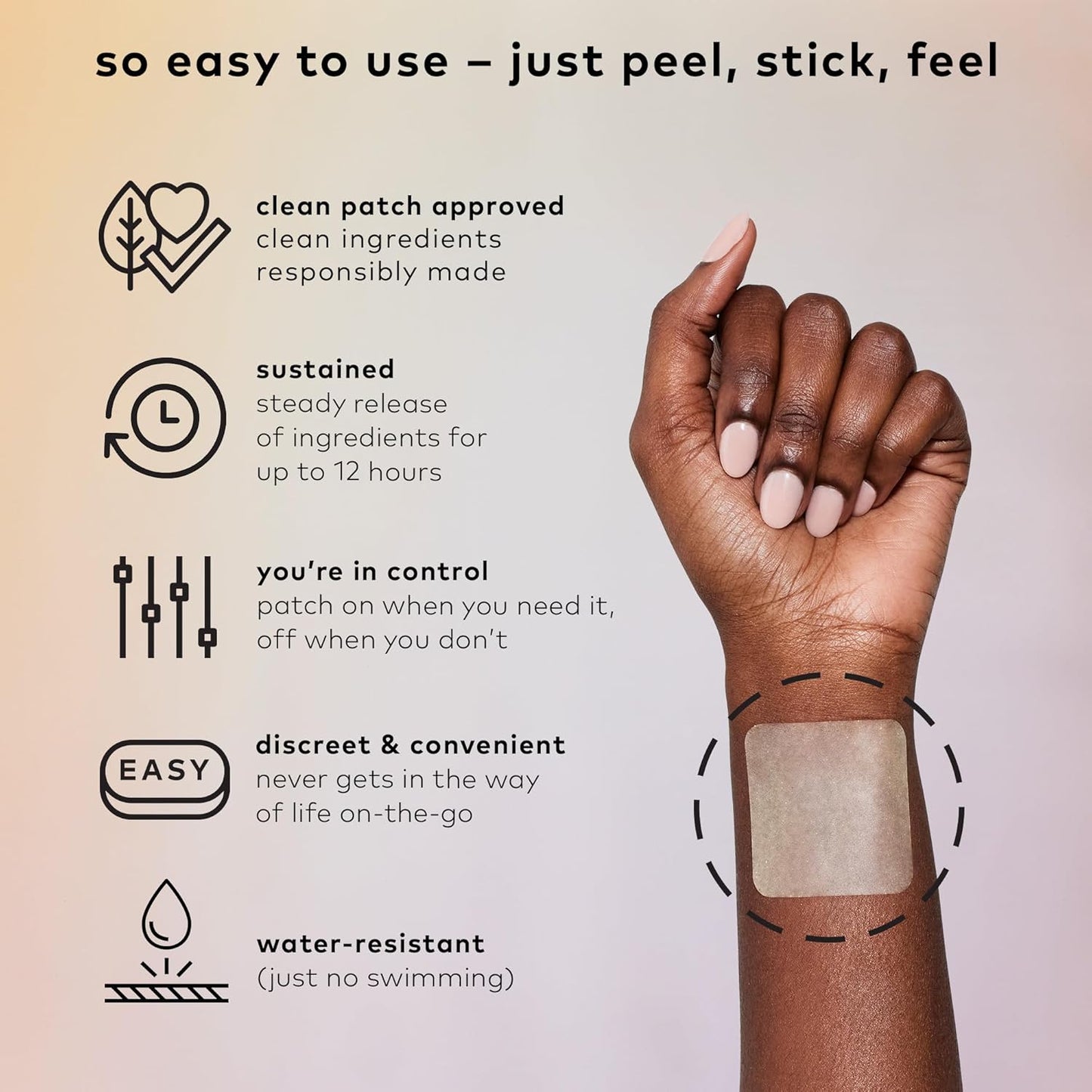 Plant-Powered Wellness Patches with Caffeine, Yerba Mate, Bacopa, and Lion's Mane - Pack of 8