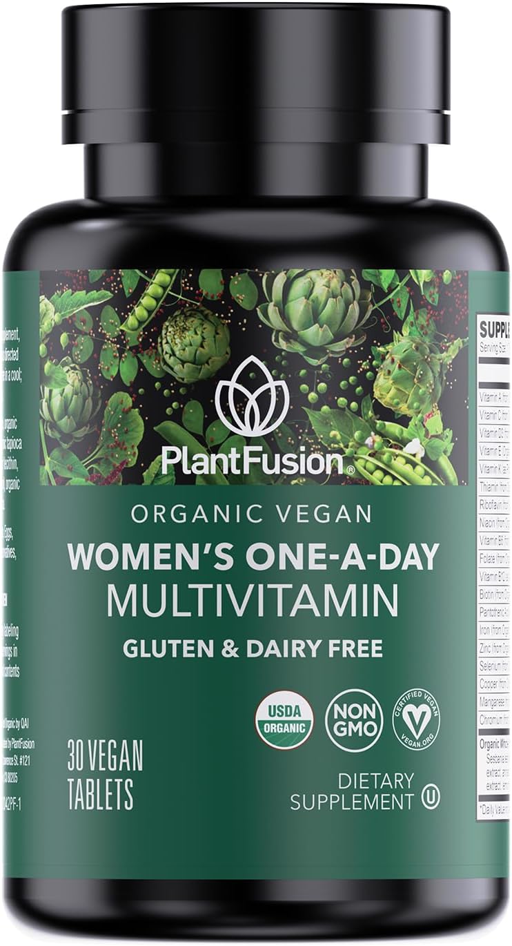 PlantFusion Protein Powder and Women’s Multivitamin Bundle - 21g Plant-Based Protein, BCAAs, Clean Ingredients, Delicious Flavor, 19 Essential Vitamins for Energy, Immunity, Heart Health