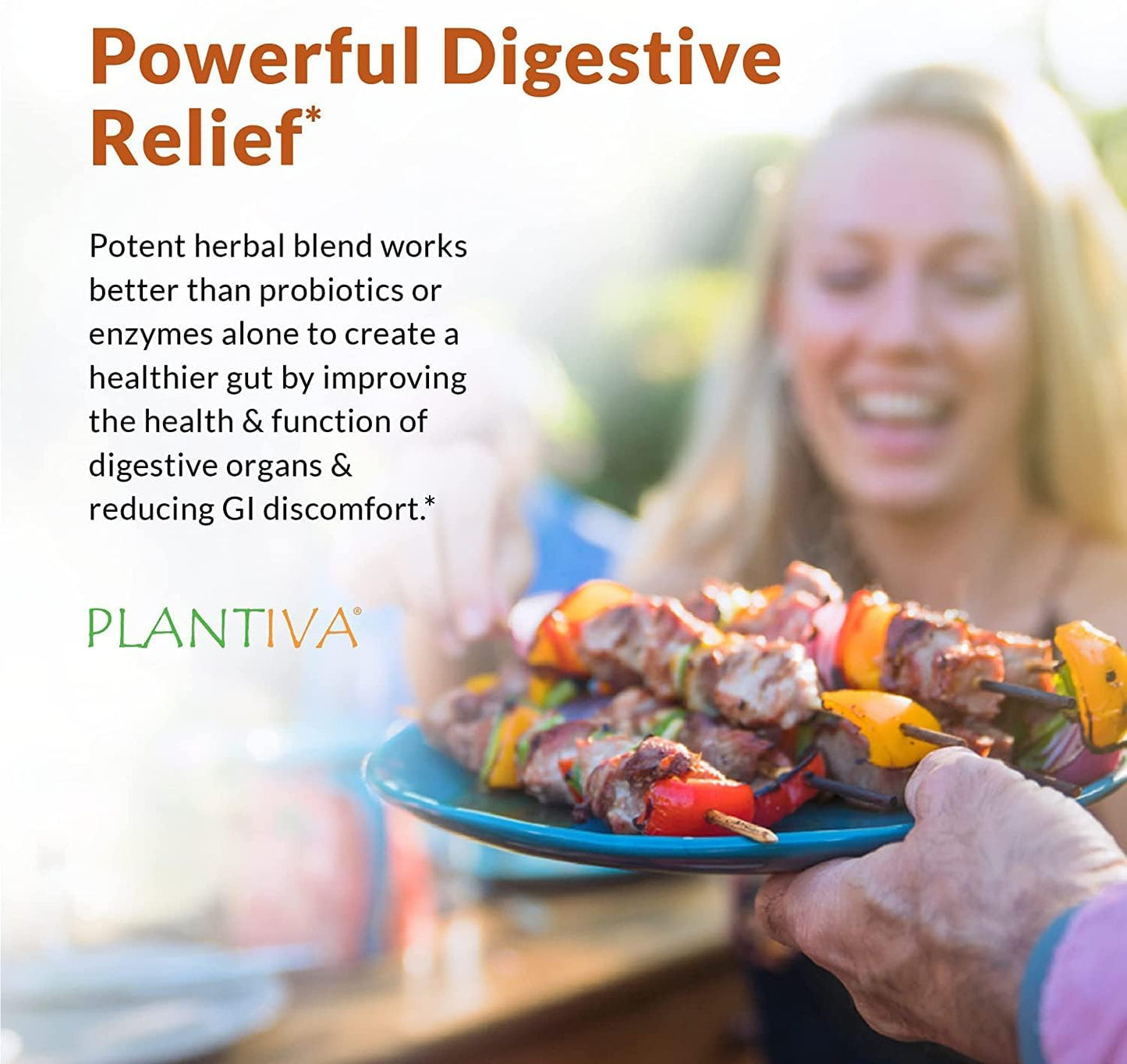 Plantiva Digestiv - Clinically Developed Natural Digestion Support Supplement (60 Capsules)