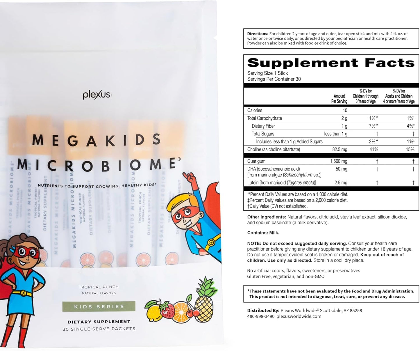 Plexus MegaKids Microbiome® Supplement for Children's Digestive Health