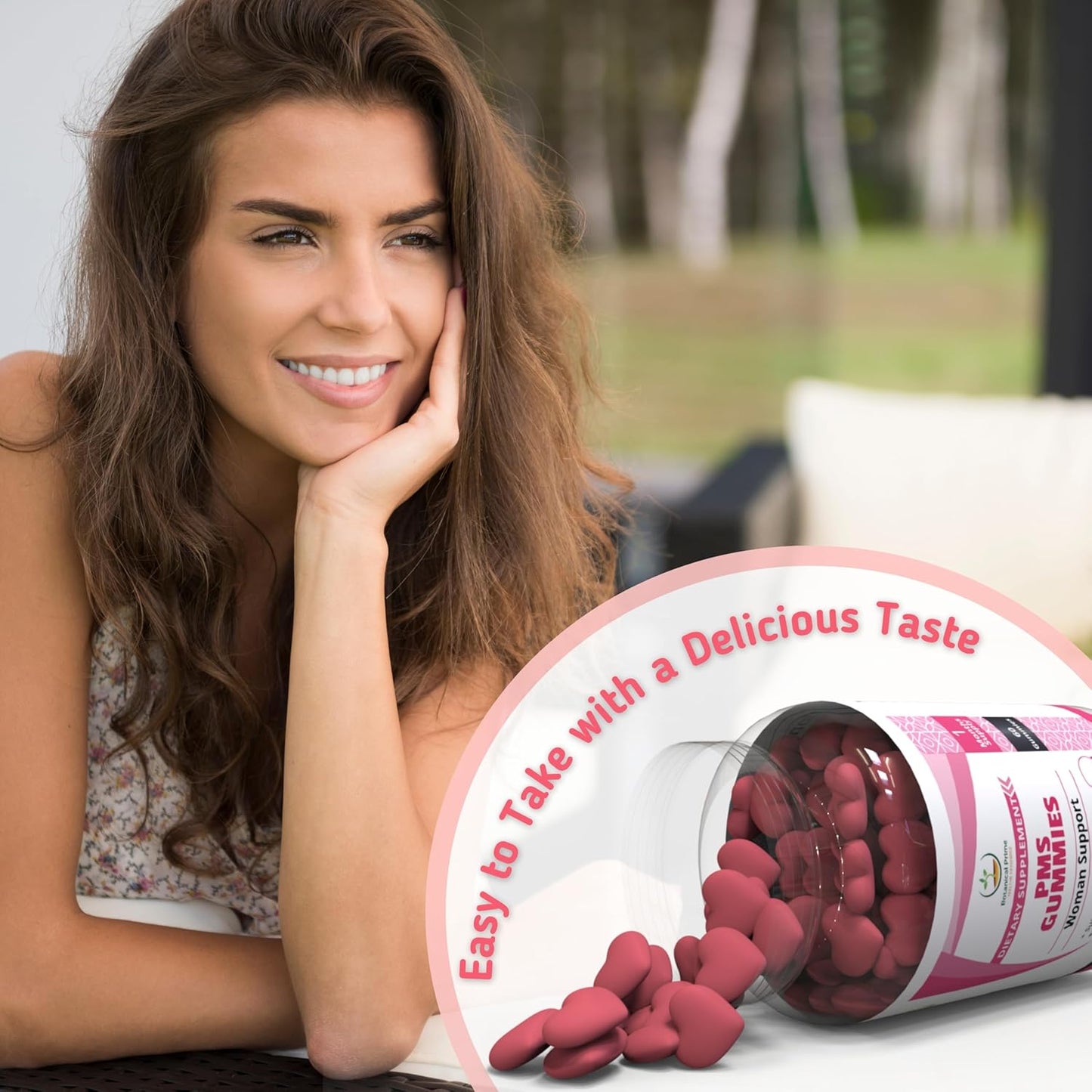 PMS Support Gummies with Chasteberry, Vitamin B6, Lemon Balm & Dong Quai Extract - 30 Servings