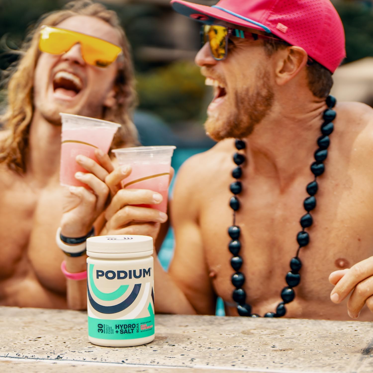 Podium Nutrition Sour Watermelon BCAA Powder with Electrolytes for Hydration and Recovery - 30 Servings - BoostGo Australia