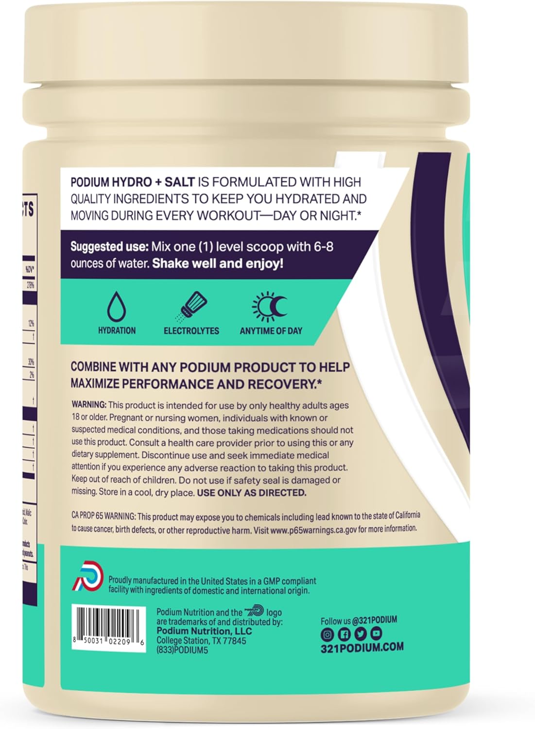 Podium Nutrition Sour Watermelon BCAA Powder with Electrolytes for Hydration and Recovery - 30 Servings - BoostGo Australia