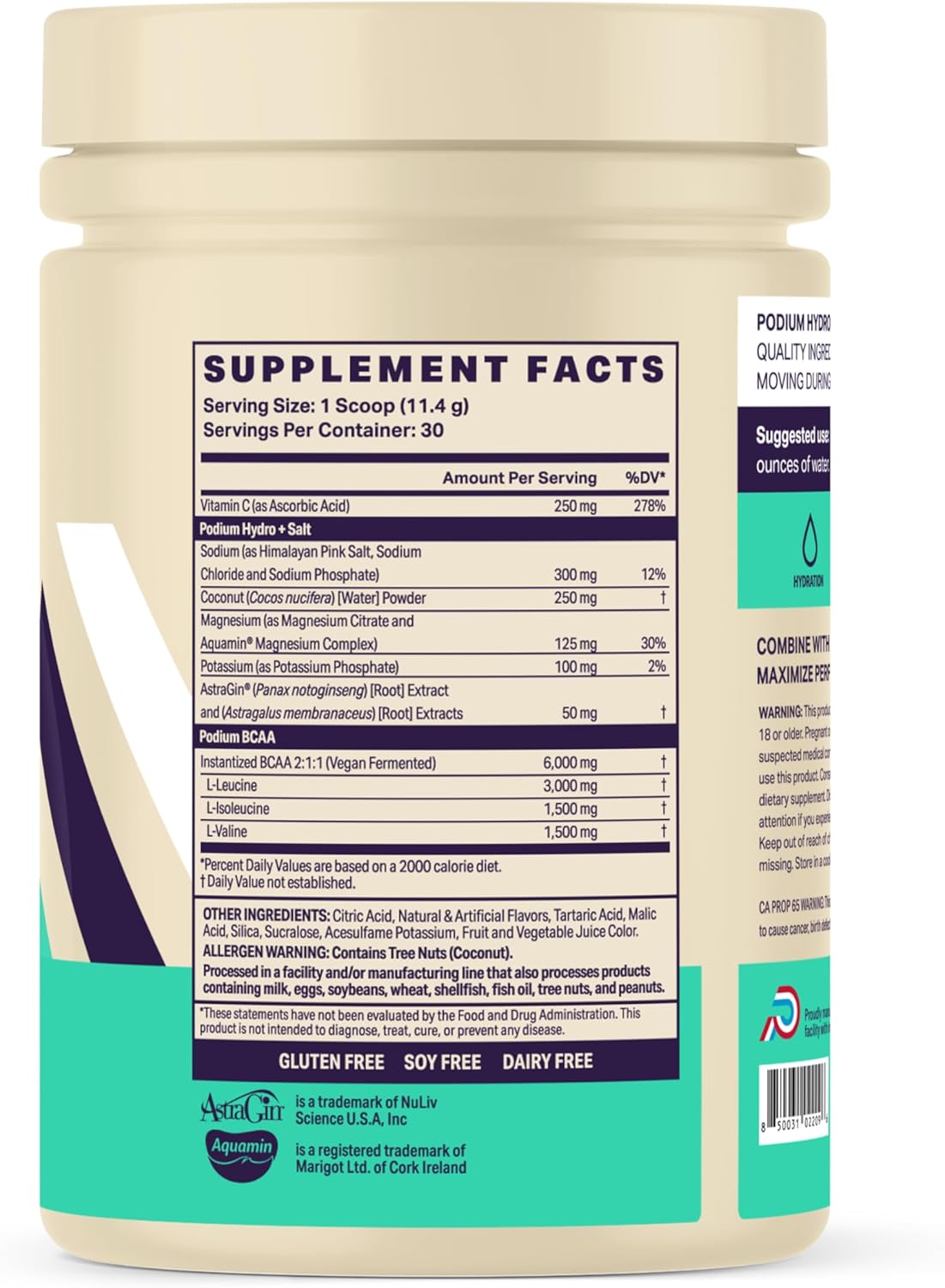 Podium Nutrition Sour Watermelon BCAA Powder with Electrolytes for Hydration and Recovery - 30 Servings - BoostGo Australia