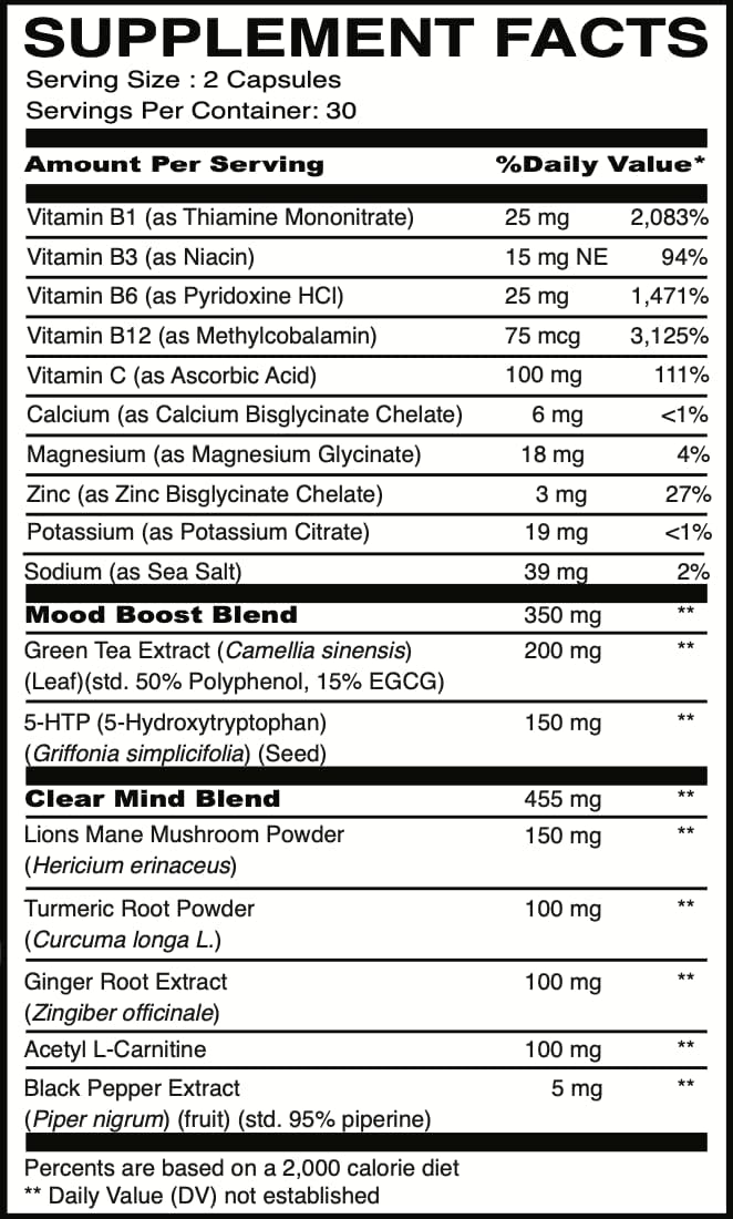 Post-Festival Recovery Supplement with 5-HTP, B-Vitamins, Electrolytes, and Mood Boost - Festival Wellness Harmony