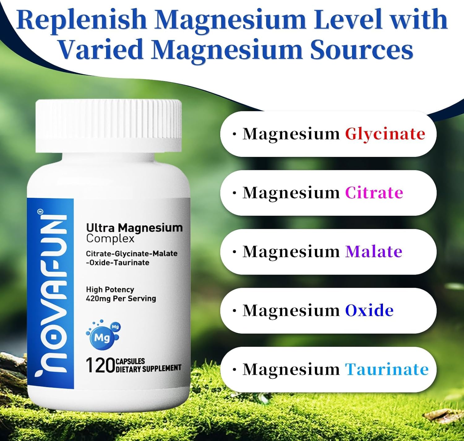 Potassium Citrate 1000mg & Magnesium Complex Bundle for Heart, Muscle, Nerve, Bone Health - Novafun Supplement