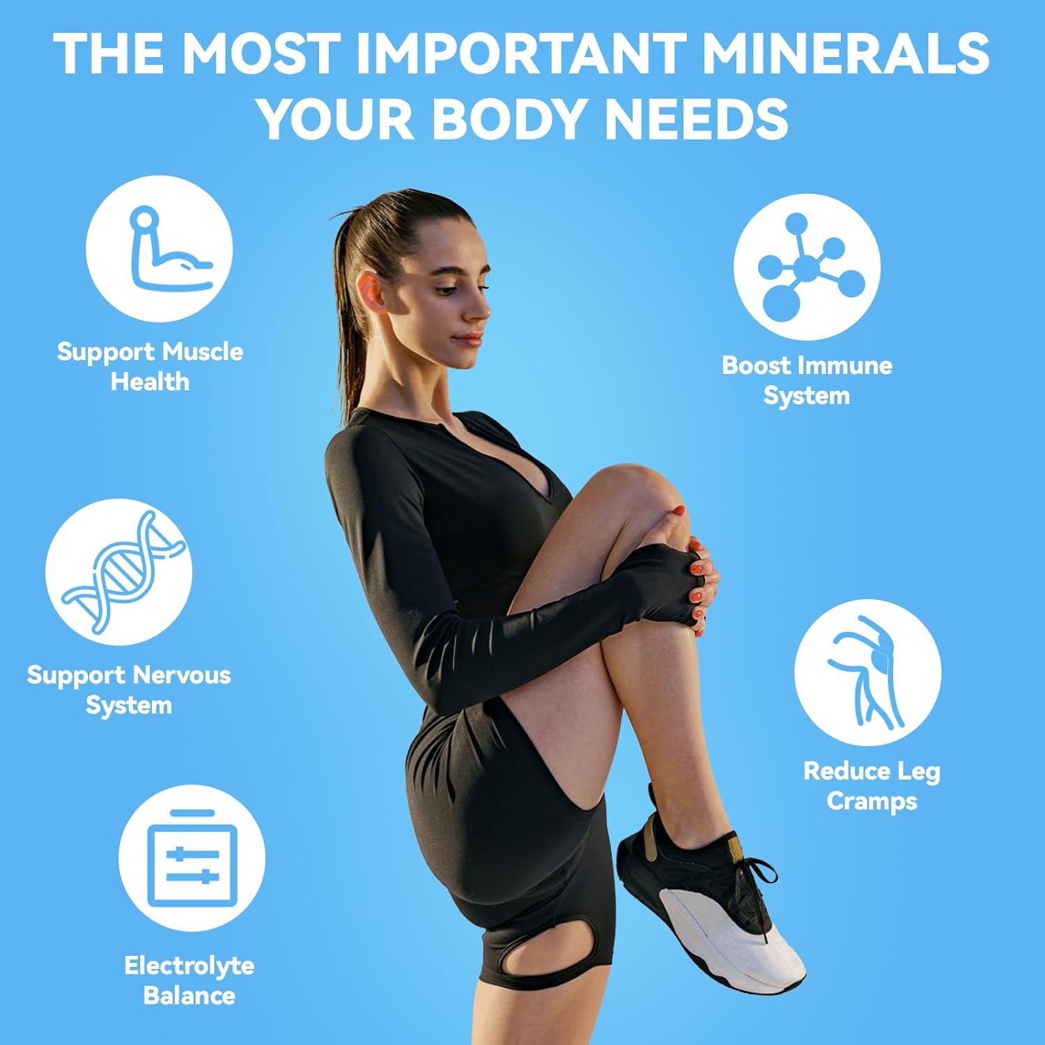 Potassium Citrate 1000mg & Potassium Magnesium with Calcium Zinc Supplements Bundle for Heart, Bone, Muscle Health - Novafun