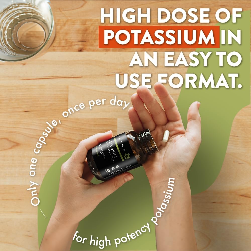 Potassium Citrate Complex Supplement - 99 MG, 60 Capsules by Mt. Angel Vitamins