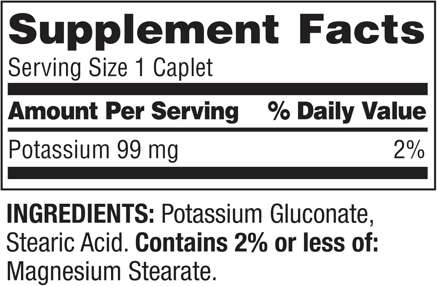 Potassium Gluconate Caplets 99mg | Premium Potassium Supplement | Potasio y Magnesio | 250 ct Bundle with Lual's Diabetes Decoded