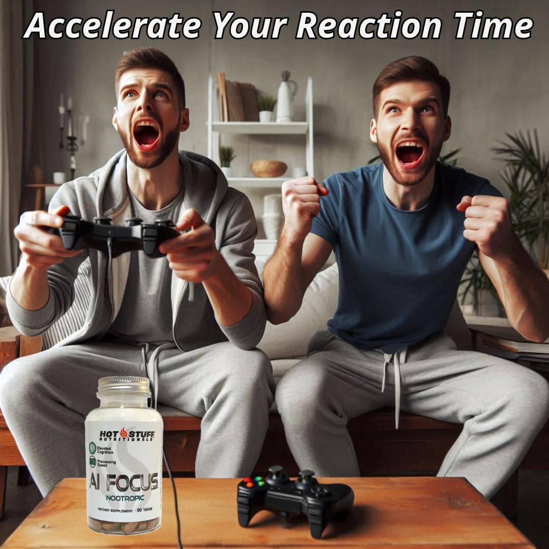 Potent Nootropic AI Focus Supplement - 90 Tablets for Enhanced Cognitive Function and Mental Stamina