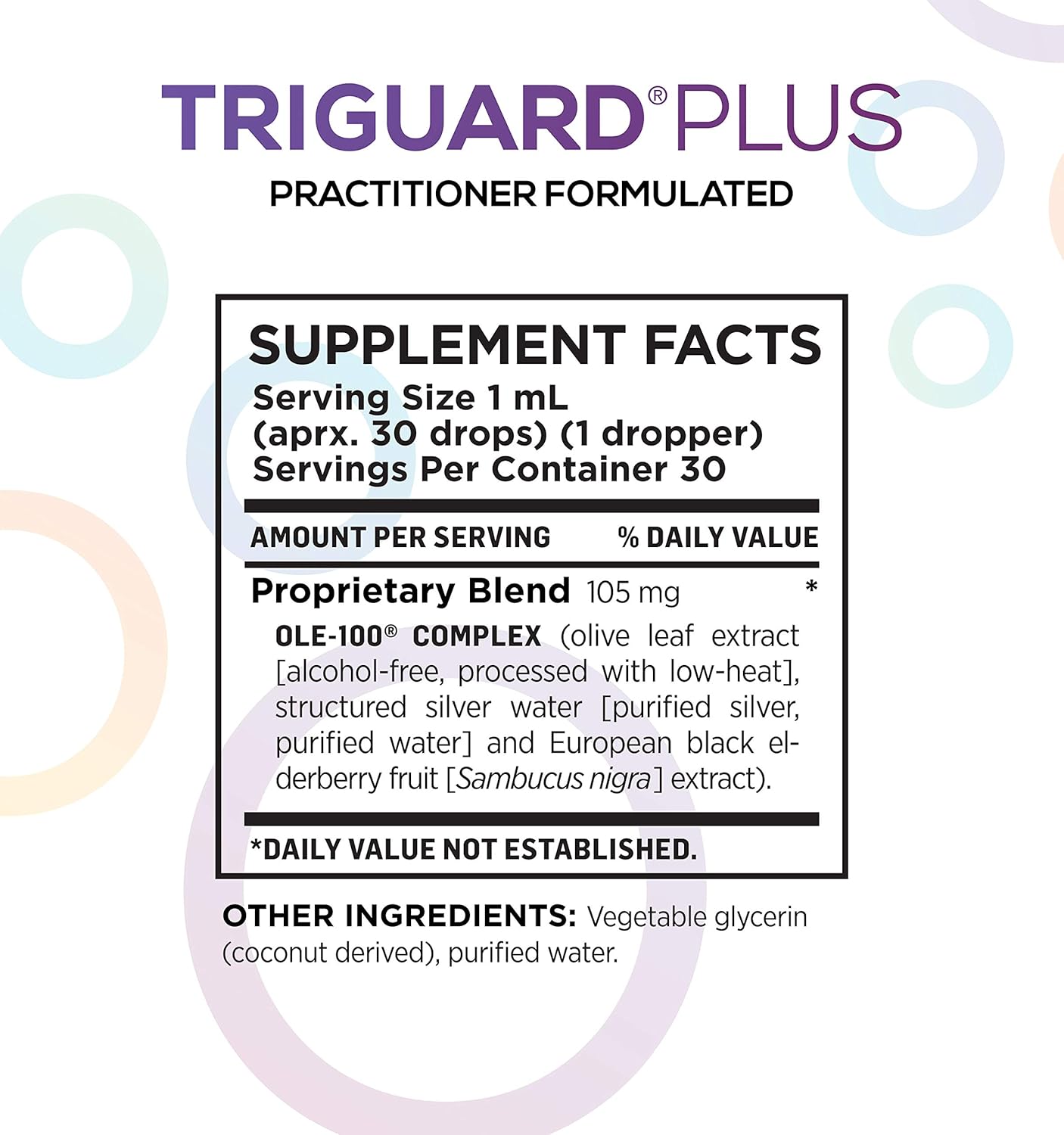 Powerful Immune System Booster Liquid | Oxygen Nutrition Triguard Plus Concentrate with Colloidal Silver, Sambucus Elderberry Extract, & Olive Leaf Extract | Great Taste | 1oz - Made in USA