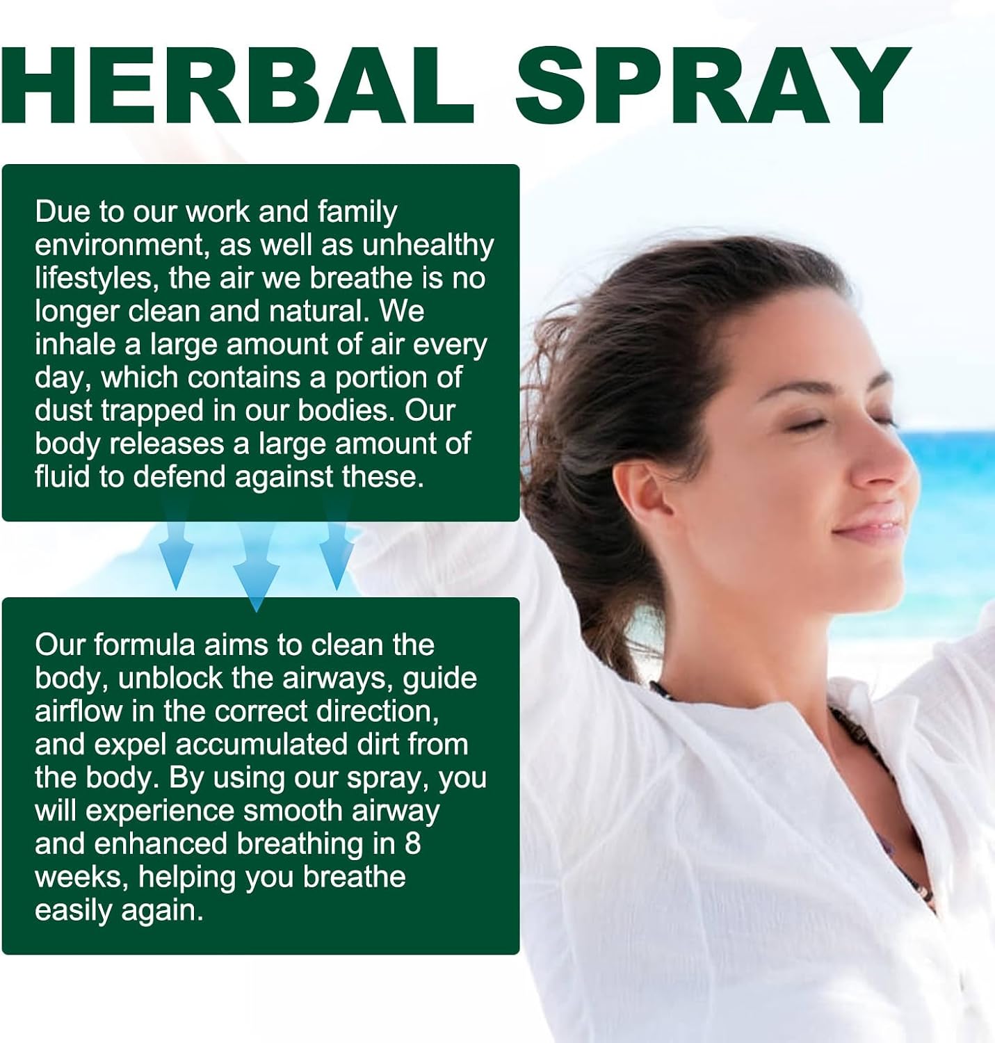 Powerful Respinature Herbal Lung Cleanse Spray for Lung Support (7PCS)