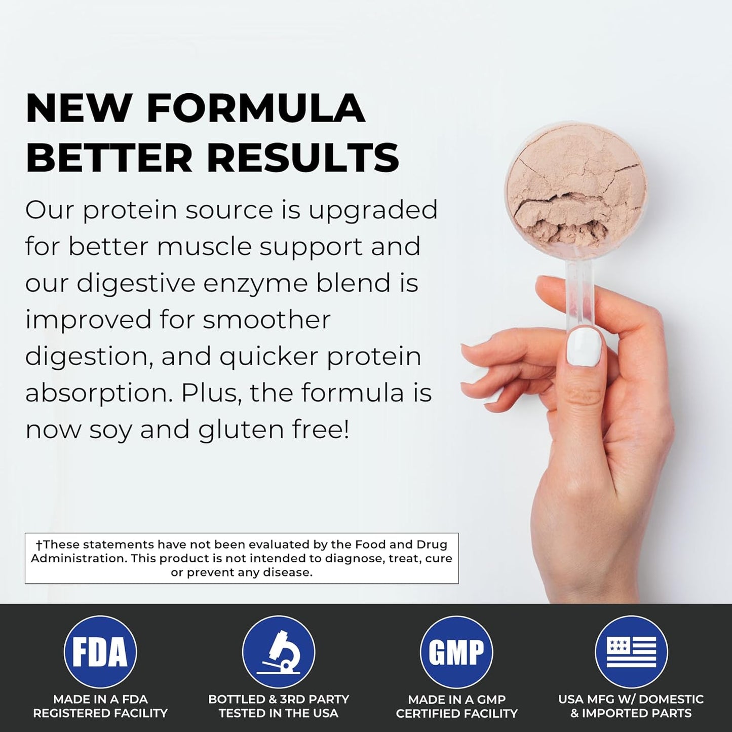 POWERLIFE Tony Horton Chocolate Plant Protein with 3000 MG of HMB - New Formula, High Impact Endurance Formula, Non-GMO, No Added Sugar