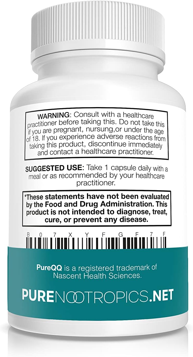 PQQ (Pyrroloquinoline Quinone) Capsules - 60 Count Value Pack for Mitochondrial & REDOX Support