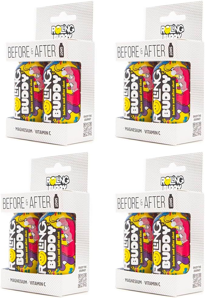 Pre and Post Rave Recovery Shot - Antioxidant Blend for Safe Raving, Jaw Clench Relief, No 5HTP - 2-Pack of Essential Vitamin Shots