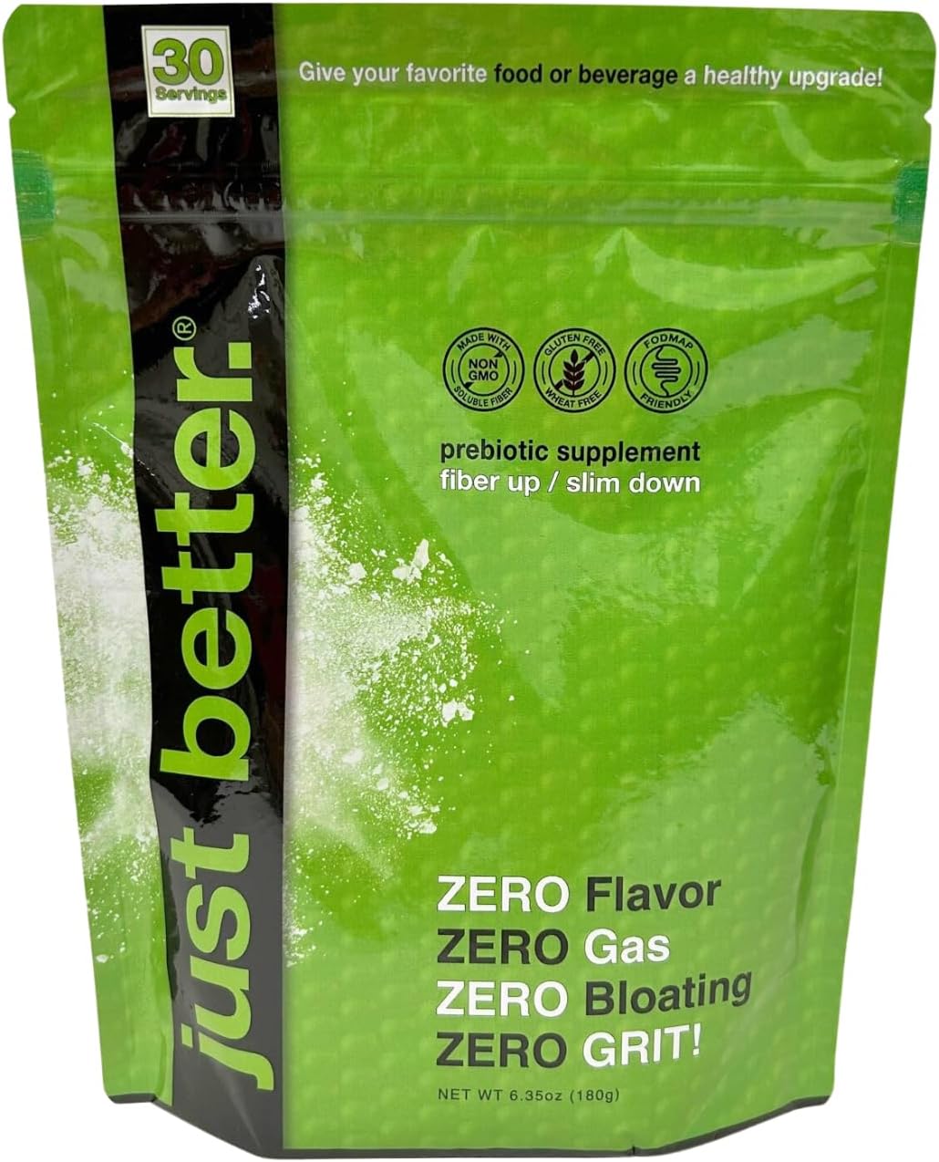Prebiotic Fiber Supplement Powder for Healthy Gut | Smooth Texture, Tasteless, Bloating & Gas Free | Promotes Fullness, Keto Friendly Vegan - 30 Servings