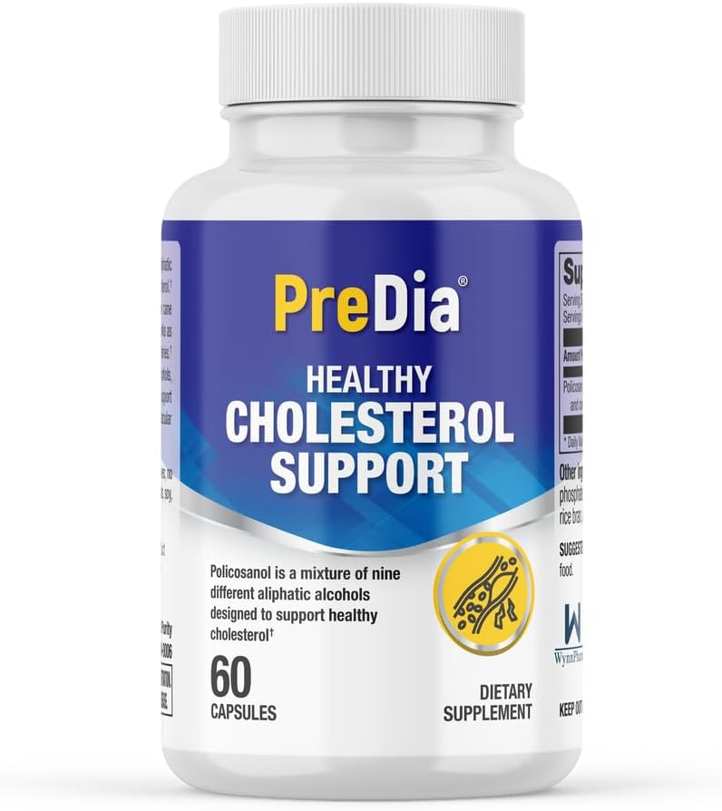 PREDIA Policosanol 20 mg Supplement for Healthy Cholesterol Support