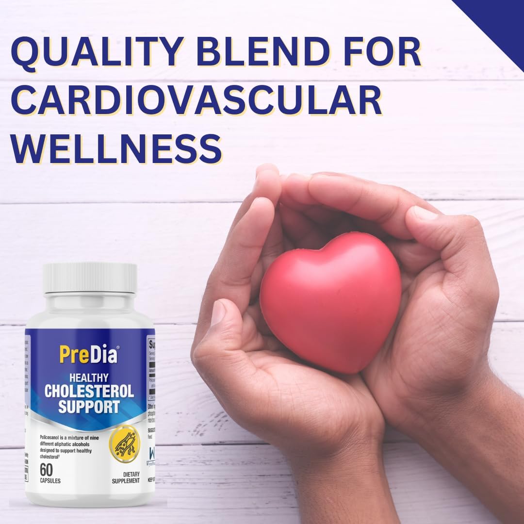 PREDIA Policosanol 20 mg Supplement for Healthy Cholesterol Support