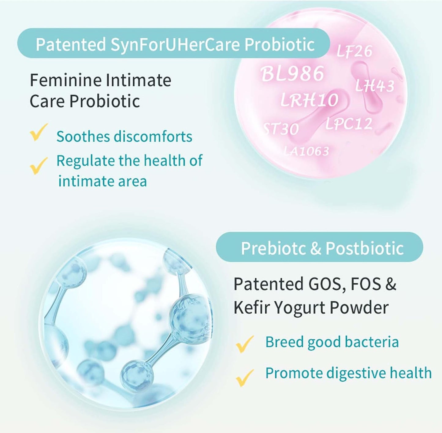 Pregnancy Probiotics for Digestion, Gut & Immune Health, Urinary/Vaginal Support, Morning Sickness Relief - 30 Sticks