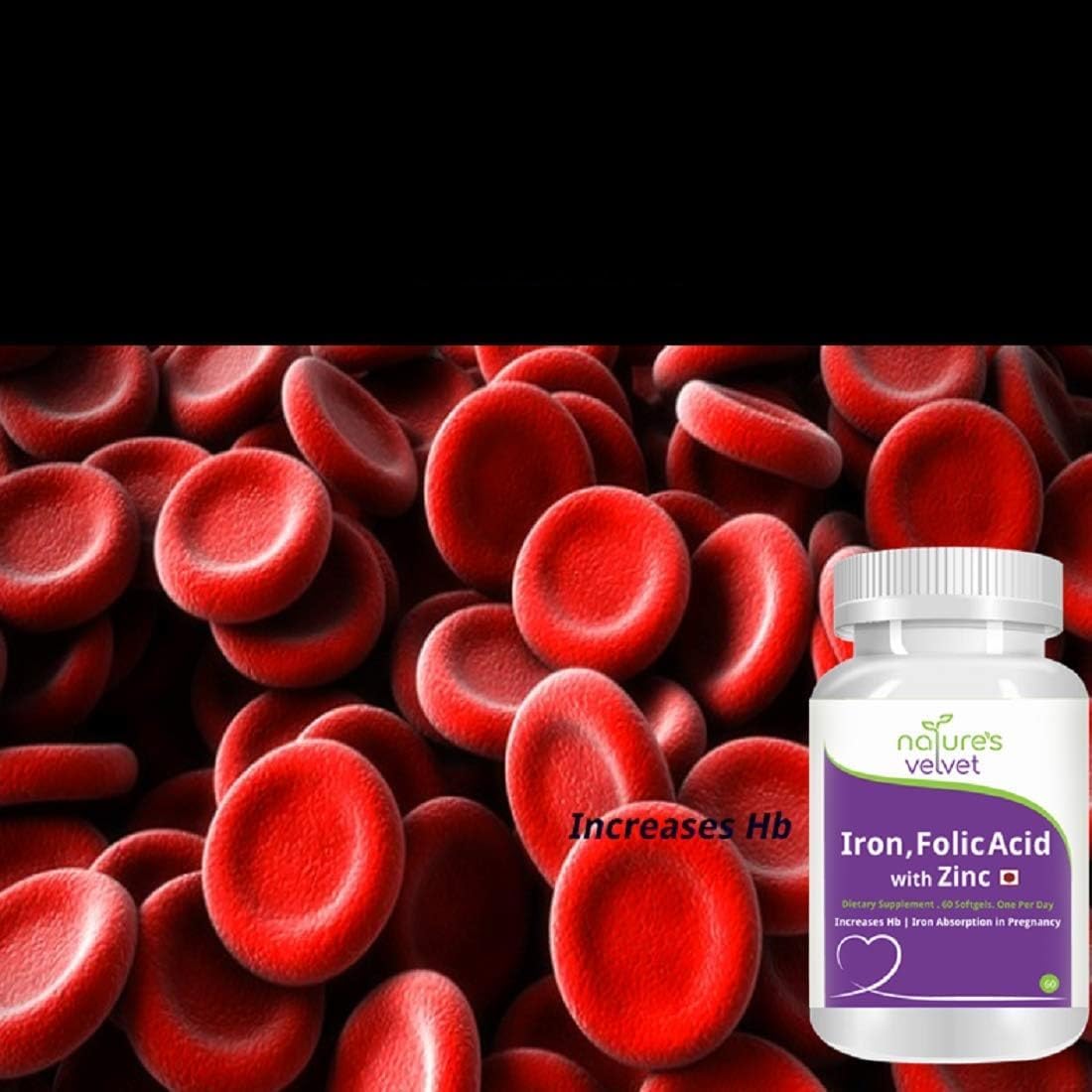 Pregnancy Supplement: Generic SS Lifecare Iron, Folic Acid, and Zinc Softgels - 60 Count