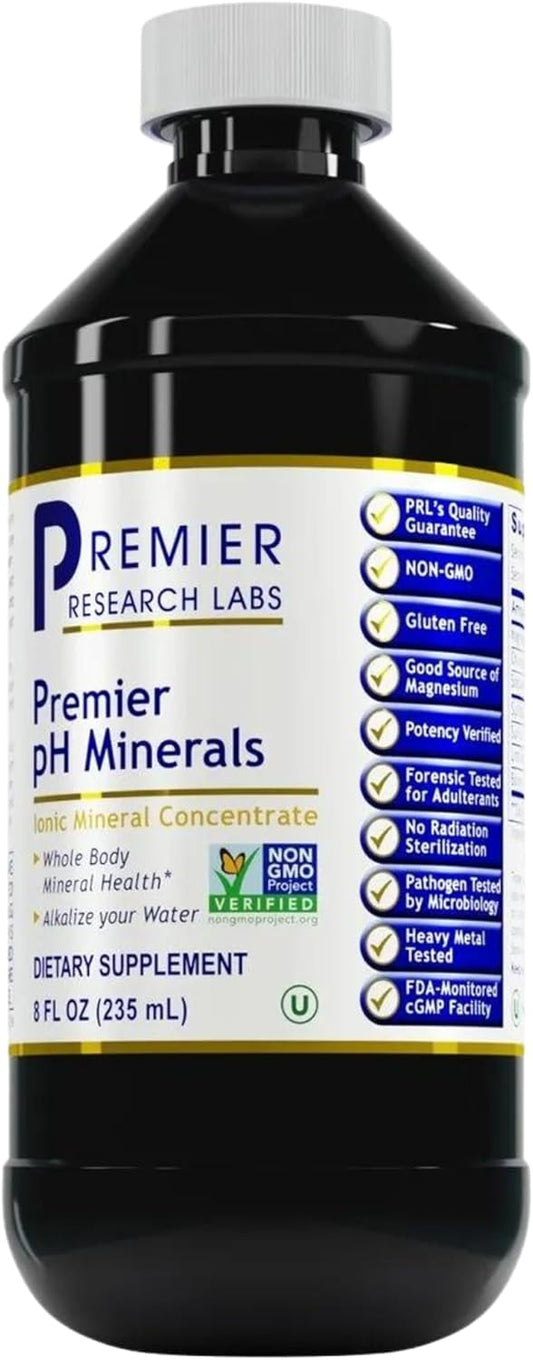Premier Research Labs Premier pH Minerals Liquid Concentrate 8 Oz - Supports Whole Body Mineral Health from Great Salt Lake